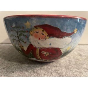 Certified International Susan Winget Bowl of Santa in a Chimney 6"    # 1572
